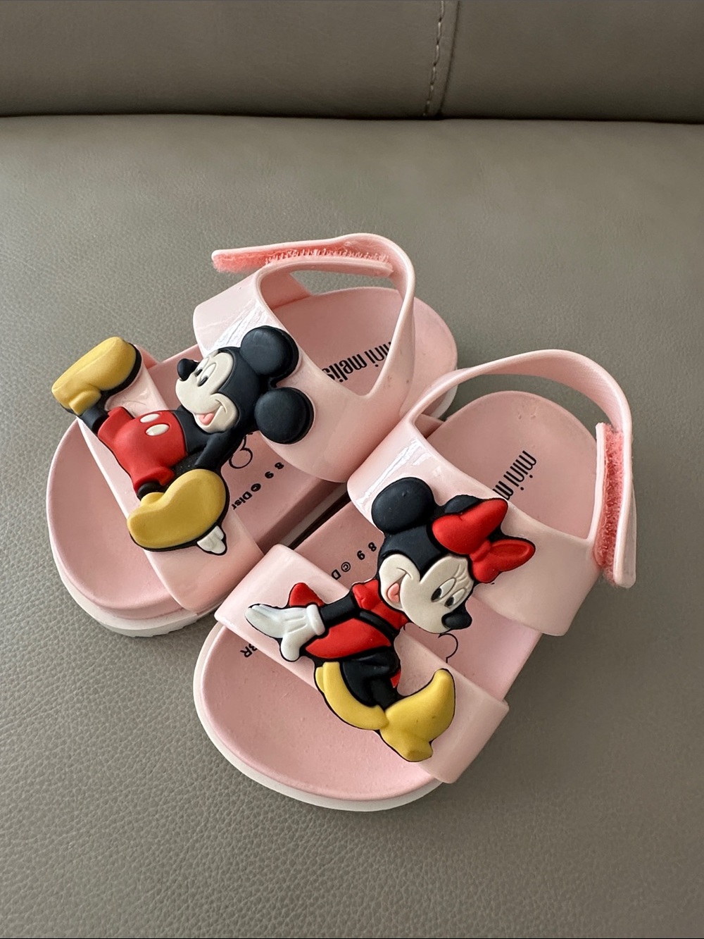 Kids Pink Minnie & Mickey Sandals